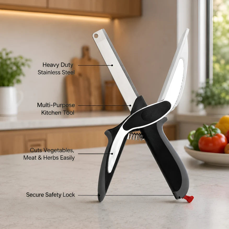 QuickCut Pro™ 2-in-1 Kitchen Knife & Cutting Board